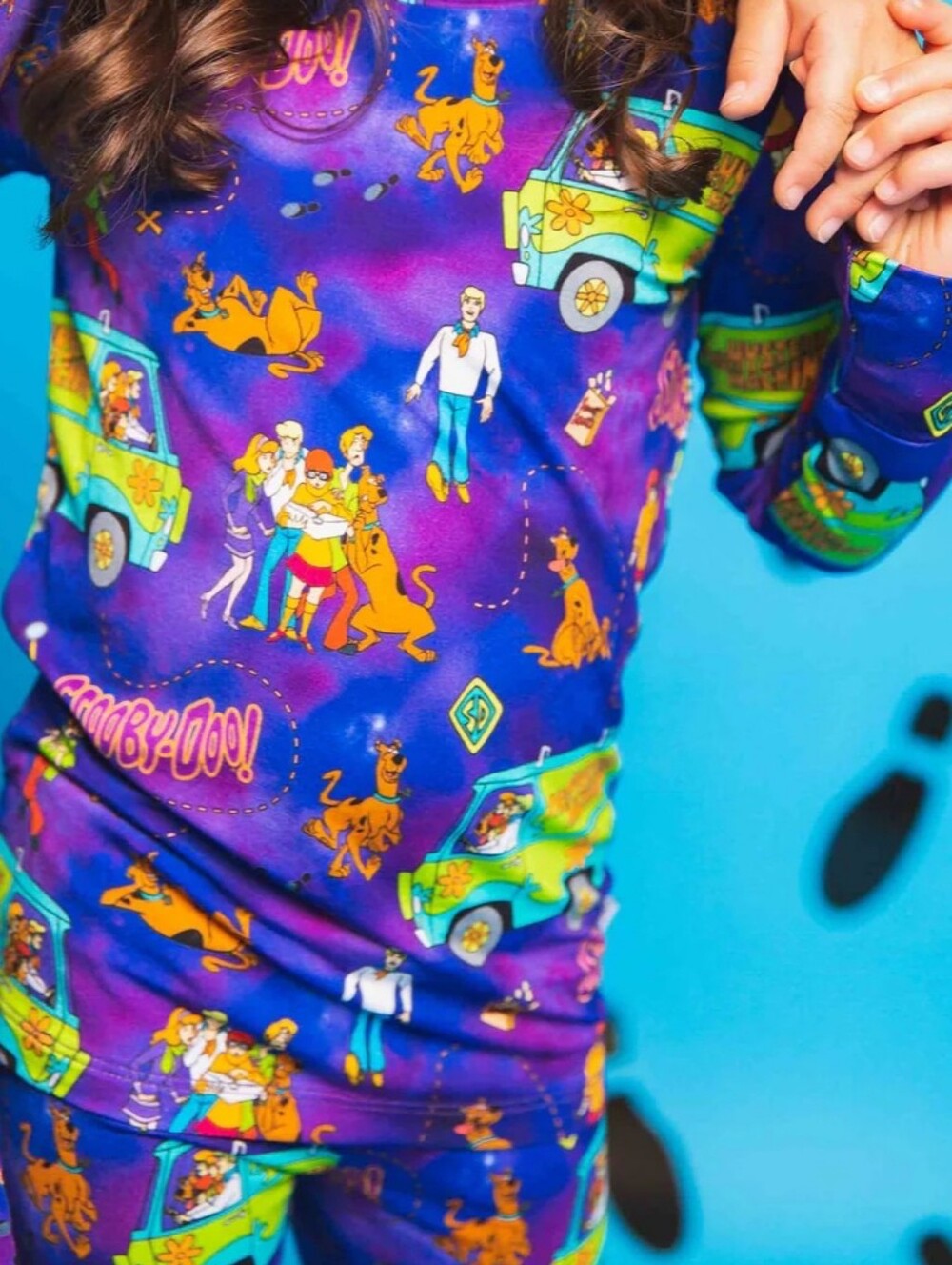 Bums & Roses Kids Scooby-Doo Purple Pajama Set